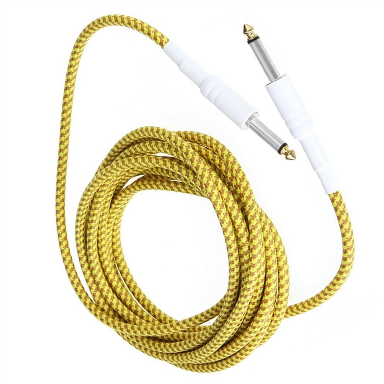Cavo per chitarra maschio a maschio 6.35 Cavo per chitarra elettrica per basso folk con riduzione del rumore audio Chitarra Audioper ConnettoriCavo Audio Er Chitarr (Color : Yellow)