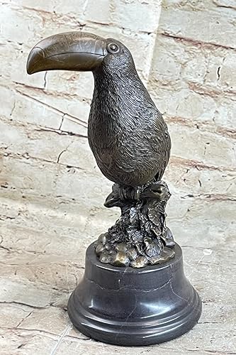 Miniatura 2 de EUROPEAN BRONZE Estatua Escultura de pájaro de vida silvestre estilo francés, bronce fundido en caliente, figura decorativa de regalo