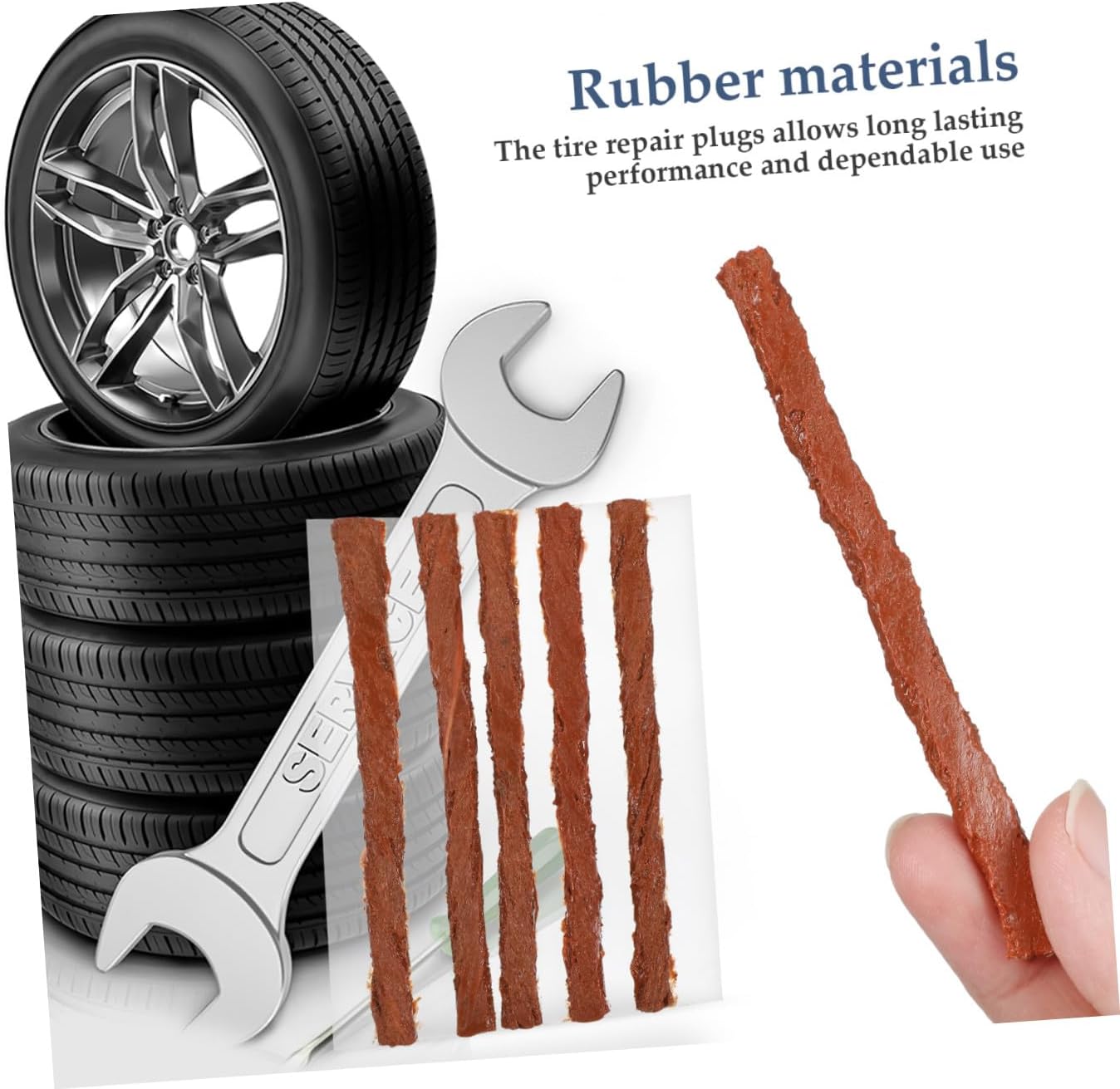 Alipis Tire Repair Strips Car Truck ATV Utv Motorcycle Tire Plugs Kit FlatOut Sealant