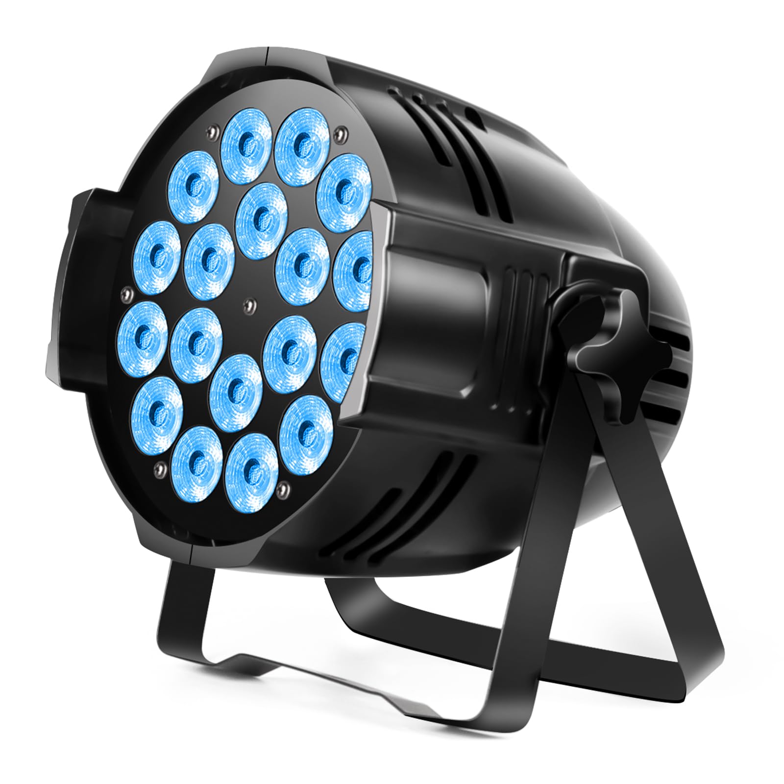 70W LED RGBWYP+CYAN Pin Spot Faretto Luce Di Palco Telecomando DJ - Foto 9