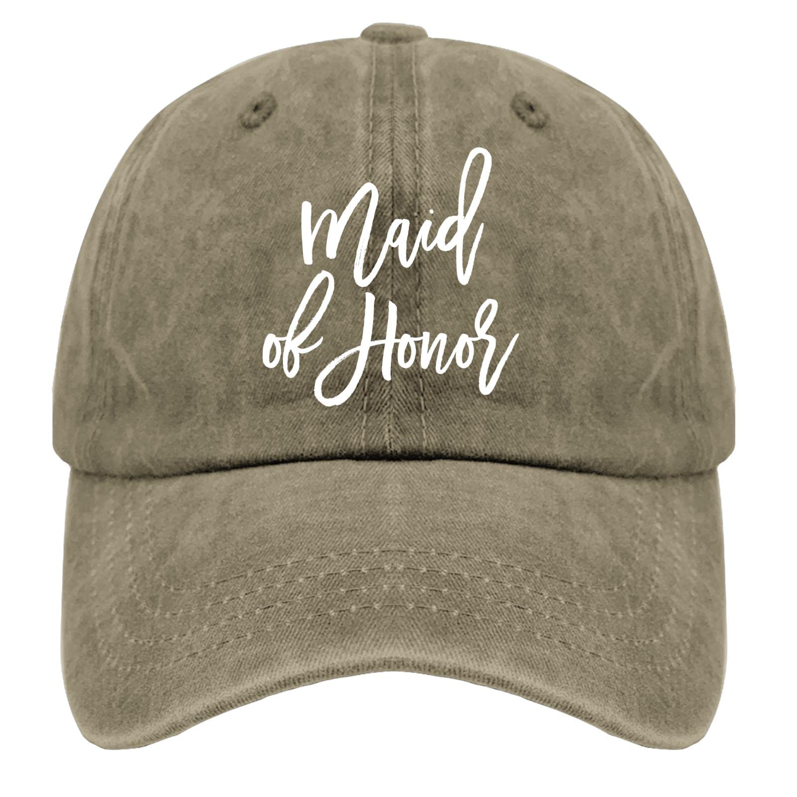 HclnaohBaseball Hat for Women Marry Athletic Cap for Womens Fashion Caps Breathable Maid of honorr Sun Hat