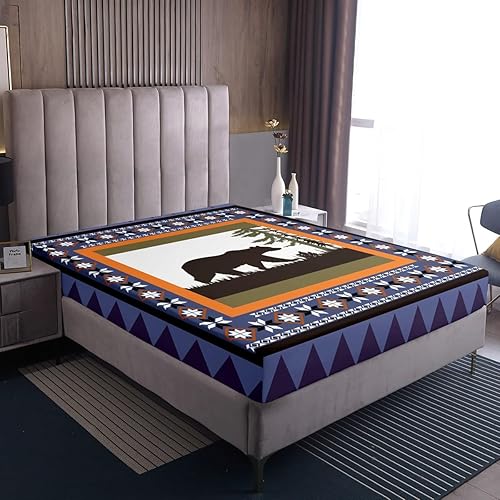 Vista 14 de Erosebridal Sábanas rústicas de granja, sábanas de camping feliz, juego de sábanas para decoración de cámper para niños, adolescentes, mujeres