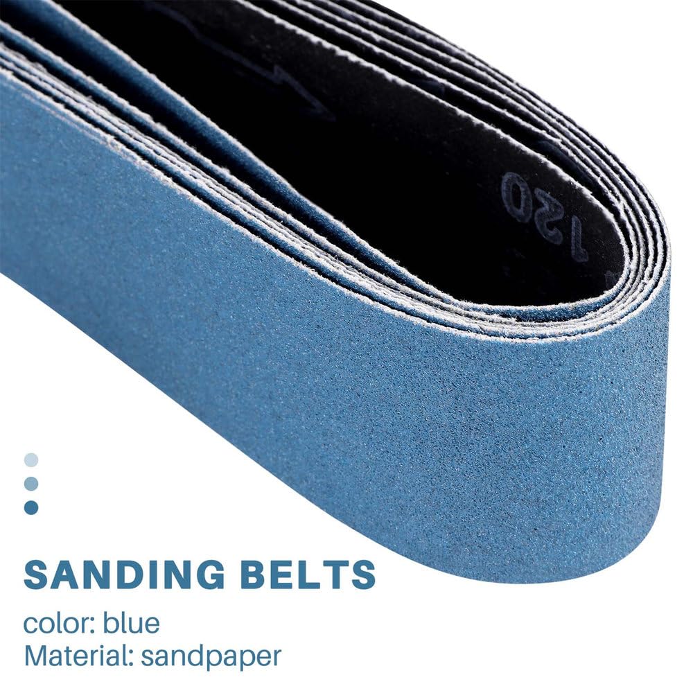 28個 1220*50mm ジルコニアコランダム研磨ベルト 40-600グリット 金属研磨 自動車 木製家具 ステンレス鋼の研削と研