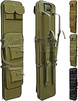 Vista 12 de Bolsa para rifle, mochila táctica larga para rifle, estuche portátil para escopeta para almacenamiento y transporte de armas de fuego, adecuada