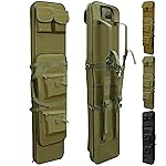 RUBY.Q 46 Rifle Bag, Green Tactical Long Rifle Backpack, Portable Shotgun Case for Firearm Storage and Transportation, Suitable for Outdoor Hunting Shooting (46 Green)