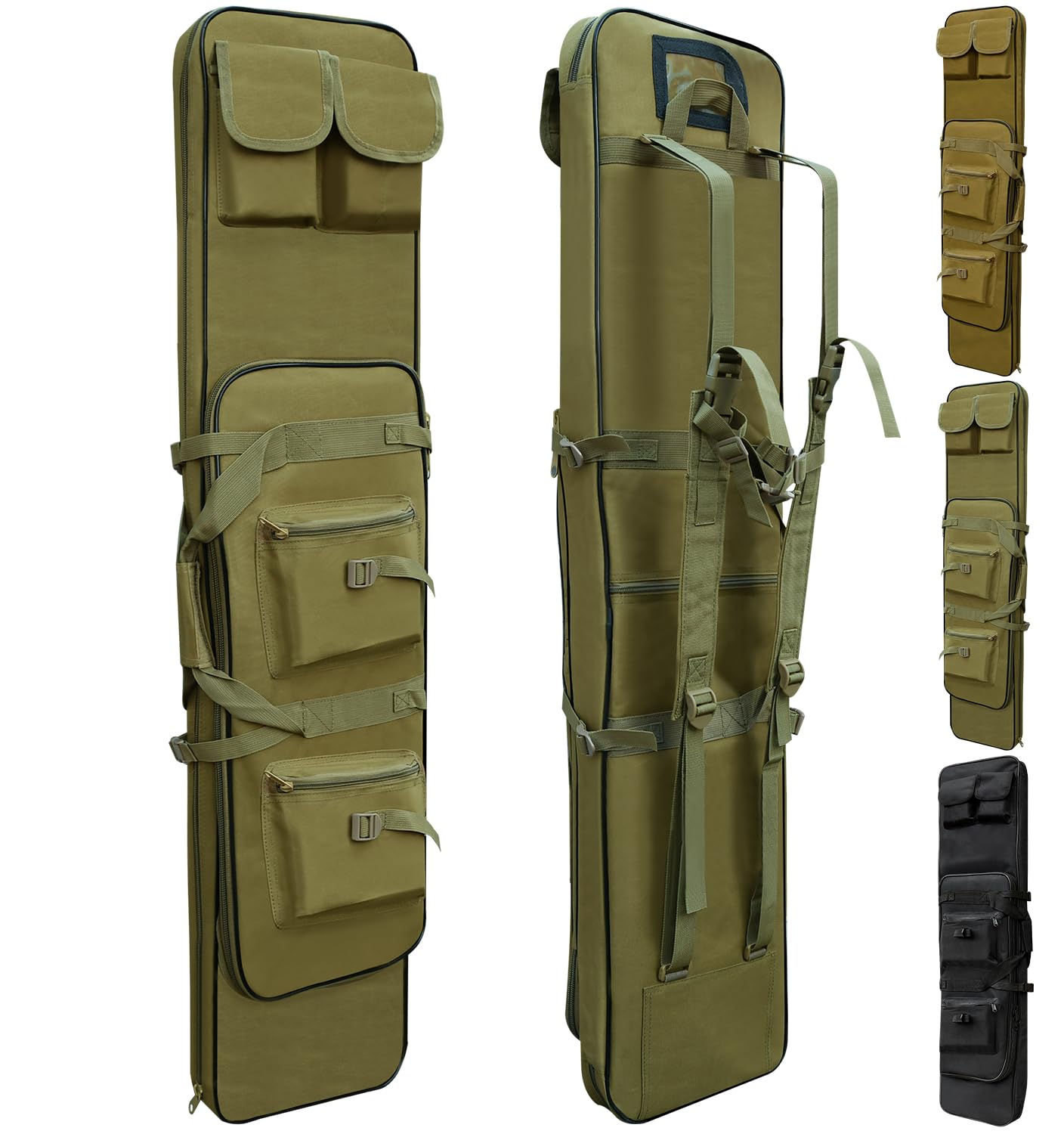 Rifle Bag, Tactical Long Rifle Backpack, Portable Shotgun Case for Firearm Storage and Transportation, Suitable for Outdoor Hunting Shooting
