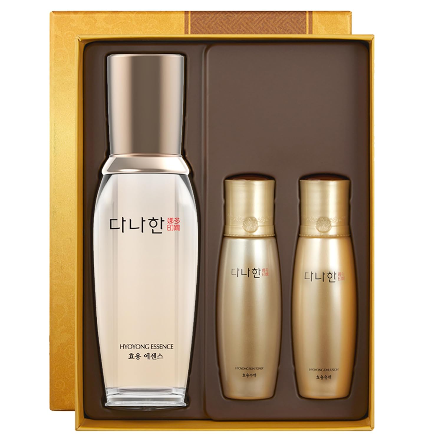 Hyoyong Korean Herbal Fermented Essence Gift Set (2 Pack) – 30+ Botanical Hydrating Face Serum with Bonus Travel Size, Helps Improve Look of Firmness & Glow, 1.69 + 1.01 fl oz