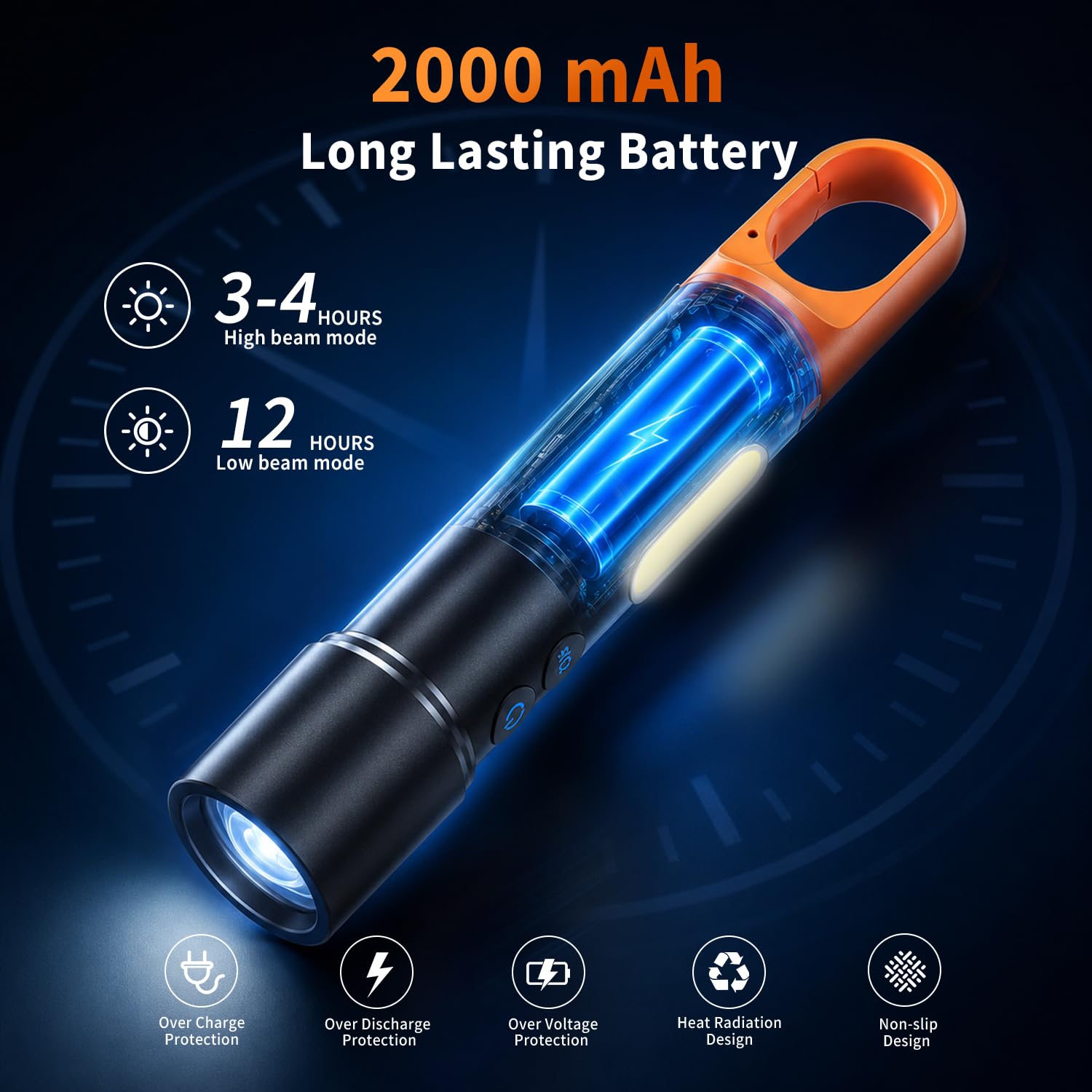 Svoko High Power Rechargeable Torch Light - 10000 Lumens -5 Svoko High Power Rechargeable Torch Light - 10000 Lumens -5