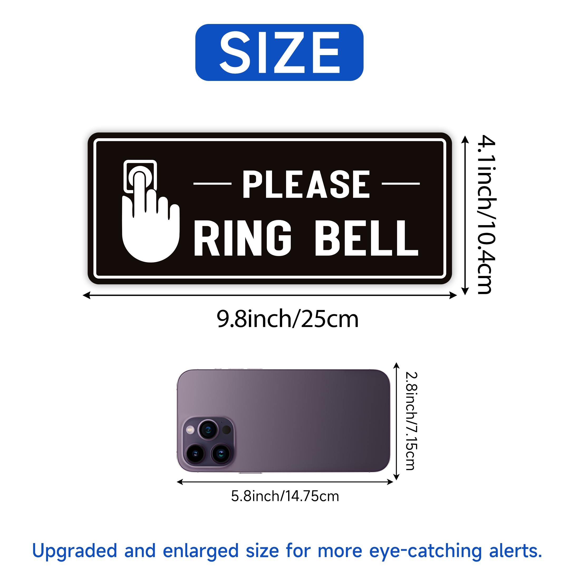 Amazon.com: Please Ring Doorbell Sign Sticker，Self-Adhesive