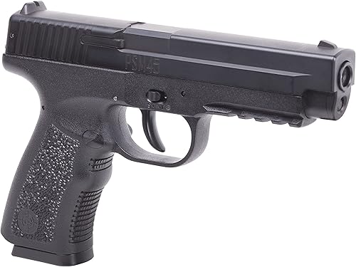 Miniatura 6 de Crosman psm45 Pistola de aire, propusión a resorte y disparo individual, con tapa deslizante de metal