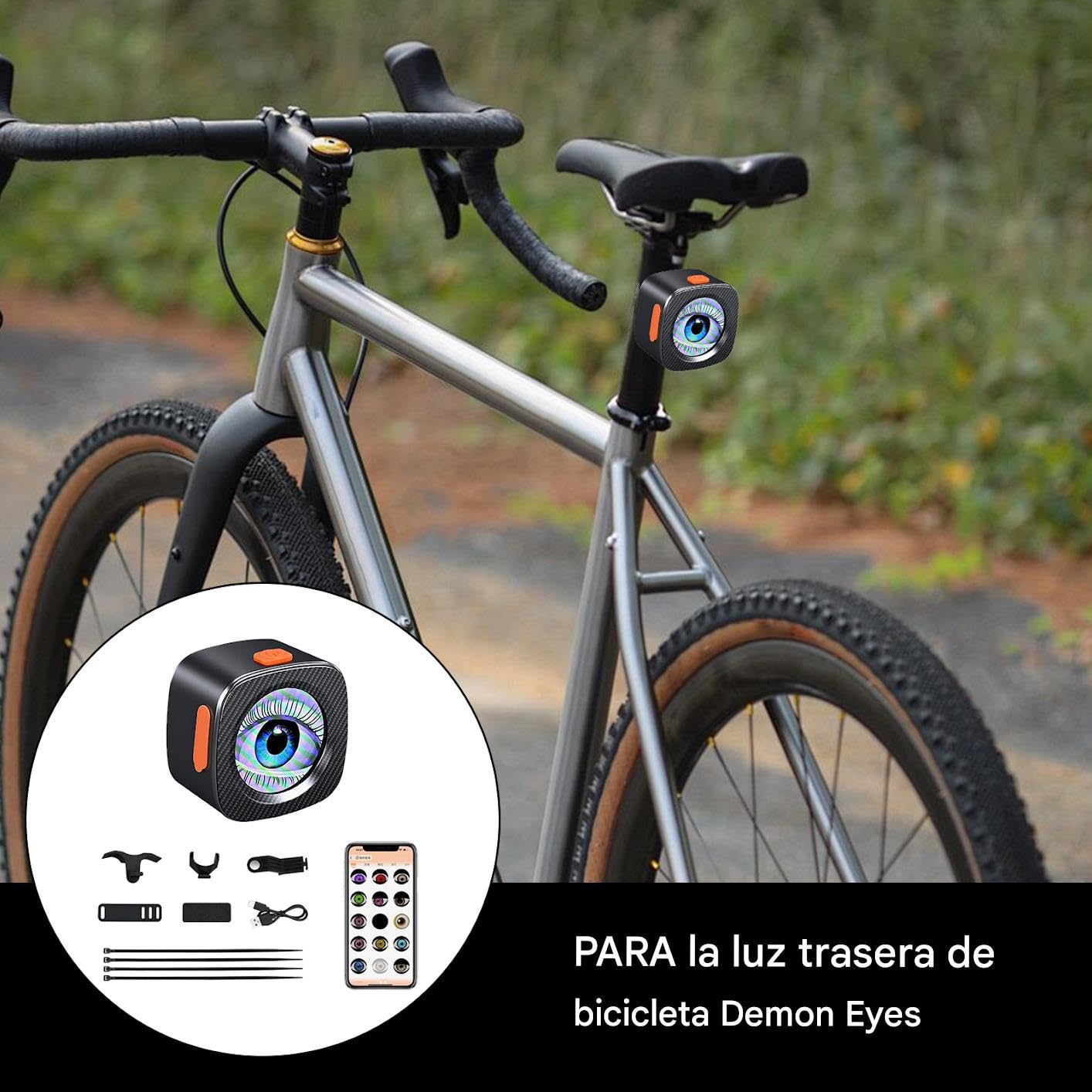 Fanale posteriore per bicicletta, luci LED ricaricabili per bicicletta, lampada impermeabile per scooter notturno, pendolarismo e ciclismo, monopattino notturno, guida notturna, pendolarismo