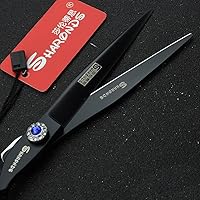 Vista 5 de Juego de cortapelos profesional de 6/7/8/9 pulgadas, cortapelos afilados de acero inoxidable, tijeras específicas para peluquería