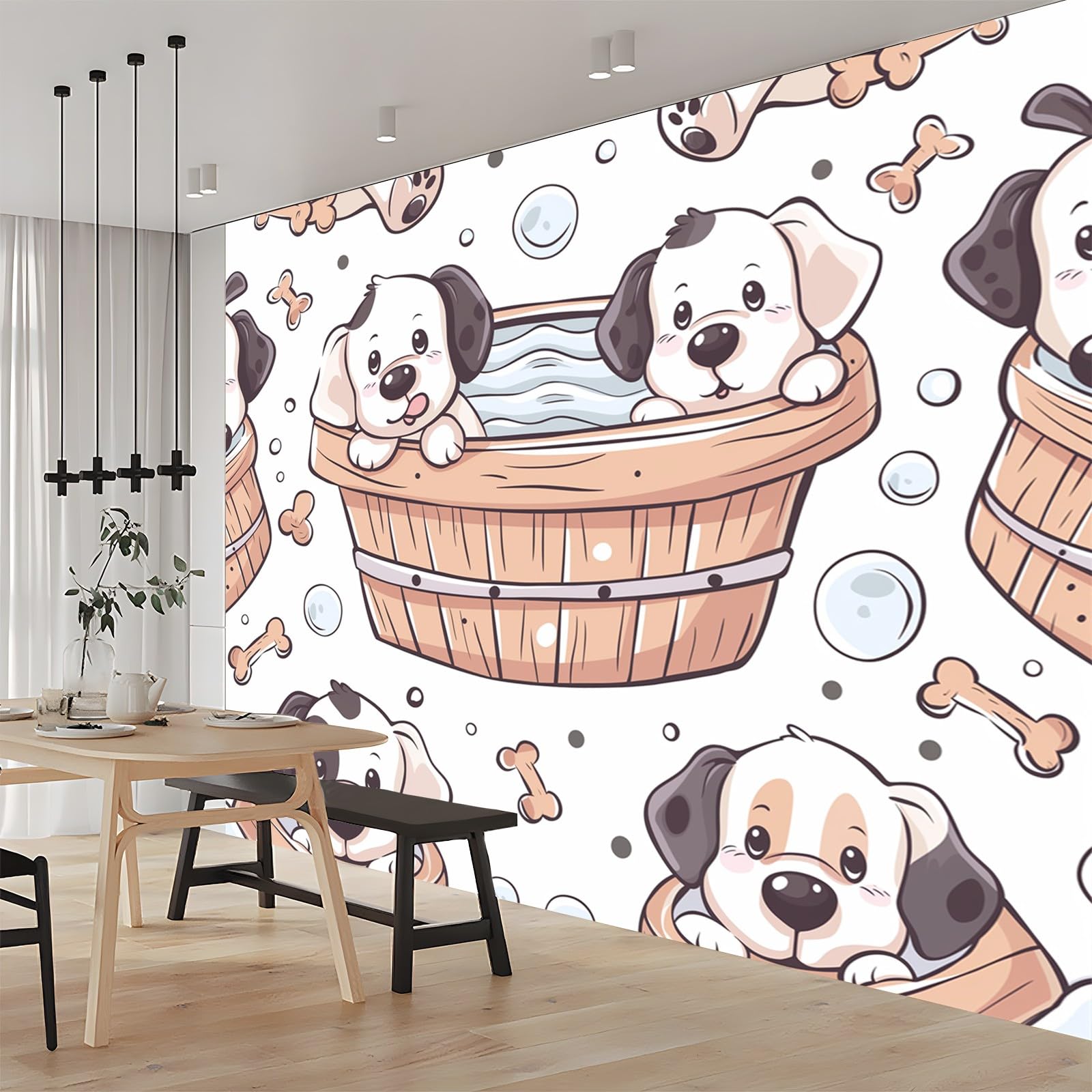 Fototapeta 250 x 175 cm, z kreskówki, motyw 3D, wysokiej jakości XXL, nowoczesna dekoracja ścienna, tapeta, biała tapeta z włókniny, do salonu, sypialni, biura