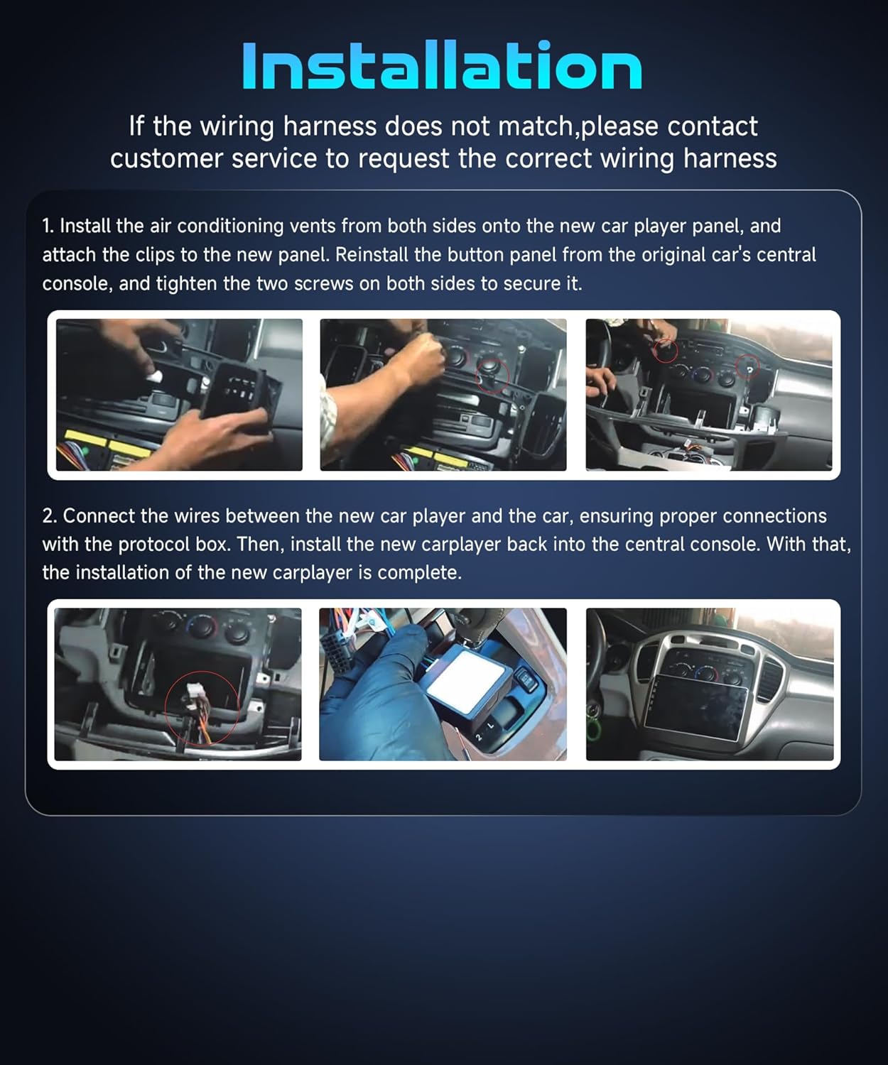 Rimoody 4G+64G Android 15 Car Stereo for Toyota Highlander 2000-2007 with Wireless Carplay Android Auto, 9'' in-Cell Screen Car Radio with GPS/Bluetooth 5.0/FM RDS/EQ/5G-Wi-Fi Backup Camera SWC