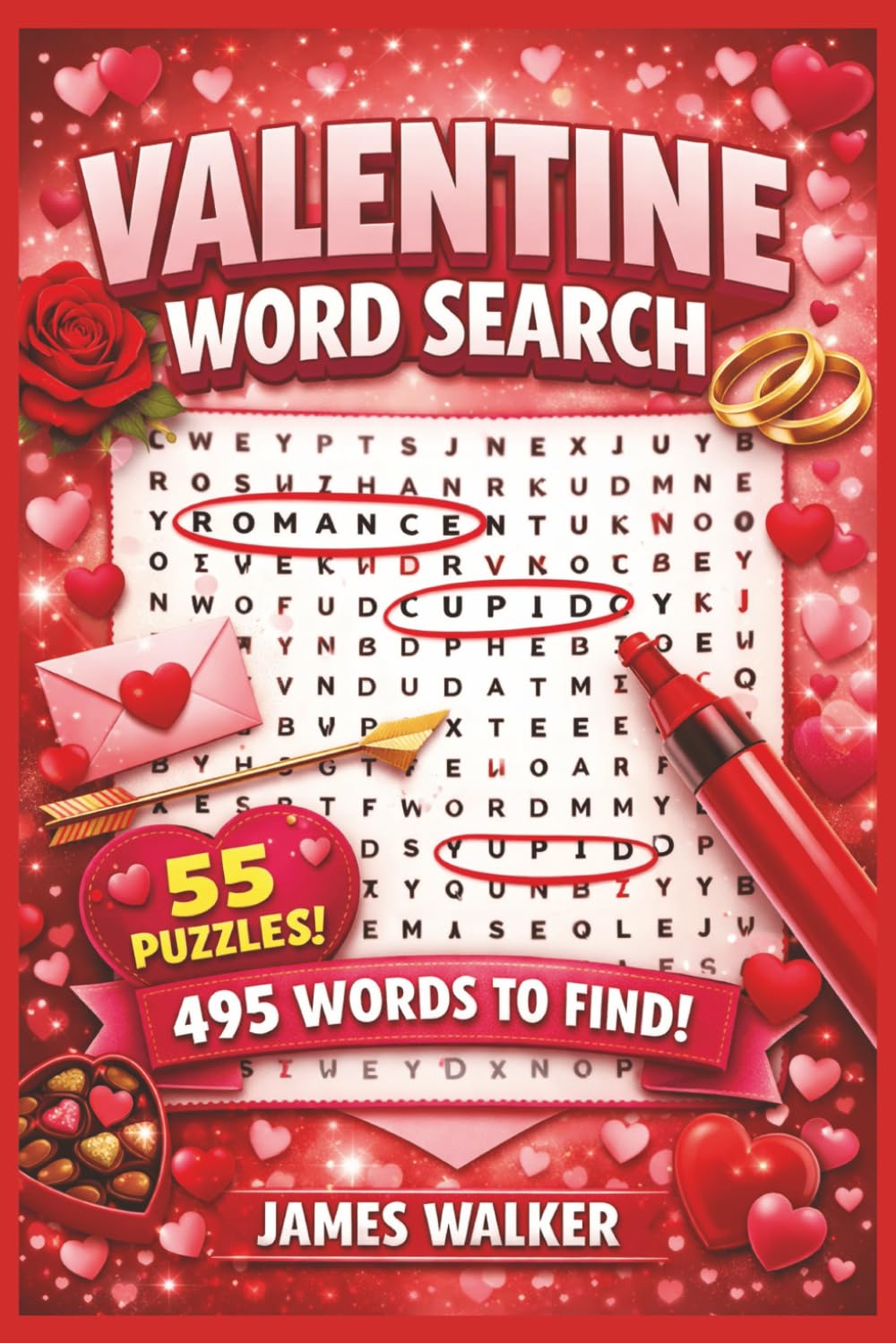 Valentine’s Day Word Search for Adults: 55 Romantic Puzzles | Love, Couples, Hearts & Sweet Words | A Fun and Relaxing Valentine Activity Book