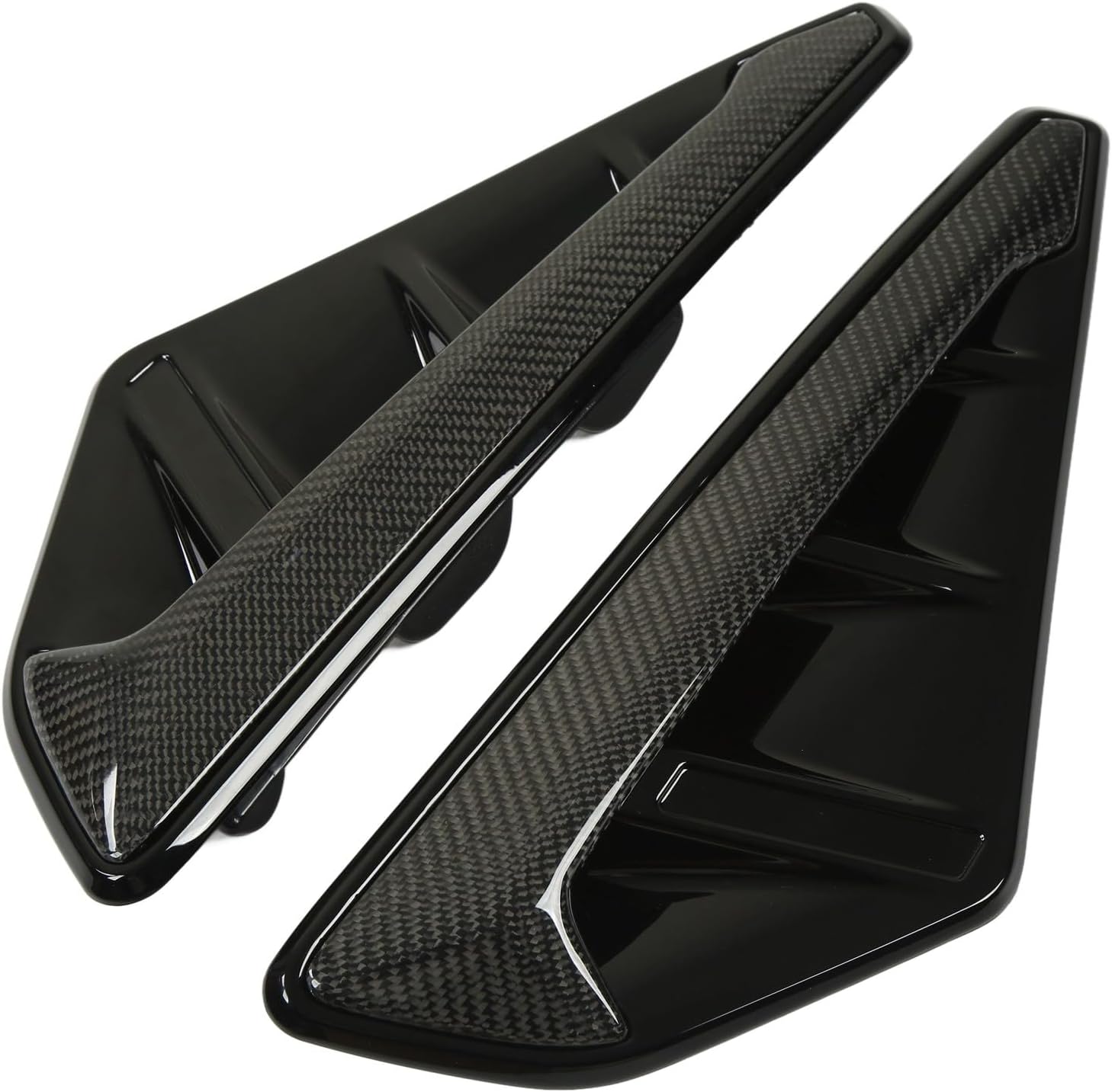 1 Pair Side Vent Cover Trim Carbon Fiber Air Outlet Frame Vehicle Exterior Vent Trim Side Air Outlet Decoration for X5 X5M F95 2019‑2022