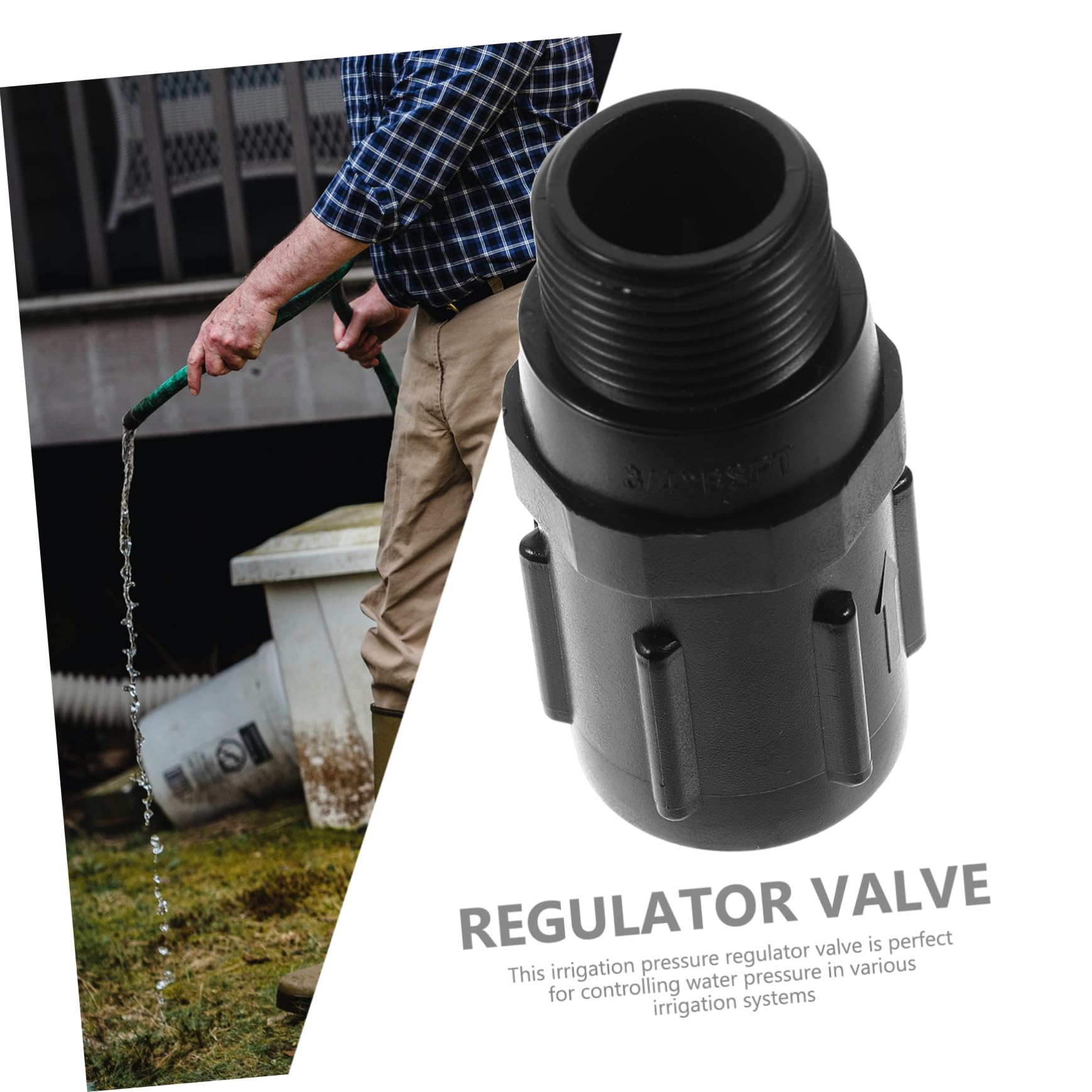 BESPORTBLE 5pezzi Regolatore Di Pressione Per Irrigazione Goccia Valvola Riduttrice Facile Installazione e Design Compatto Per Sistemi Di Irrigazione Efficaci
