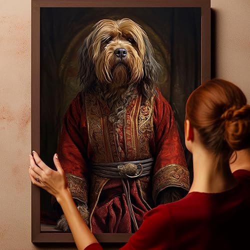 Miniatura 641 de Thuan Chow Chow Retrato de mascota con disfraz real de perro en un disfraz retrato de perro con vestimenta Retrato medieval de mascota retrato