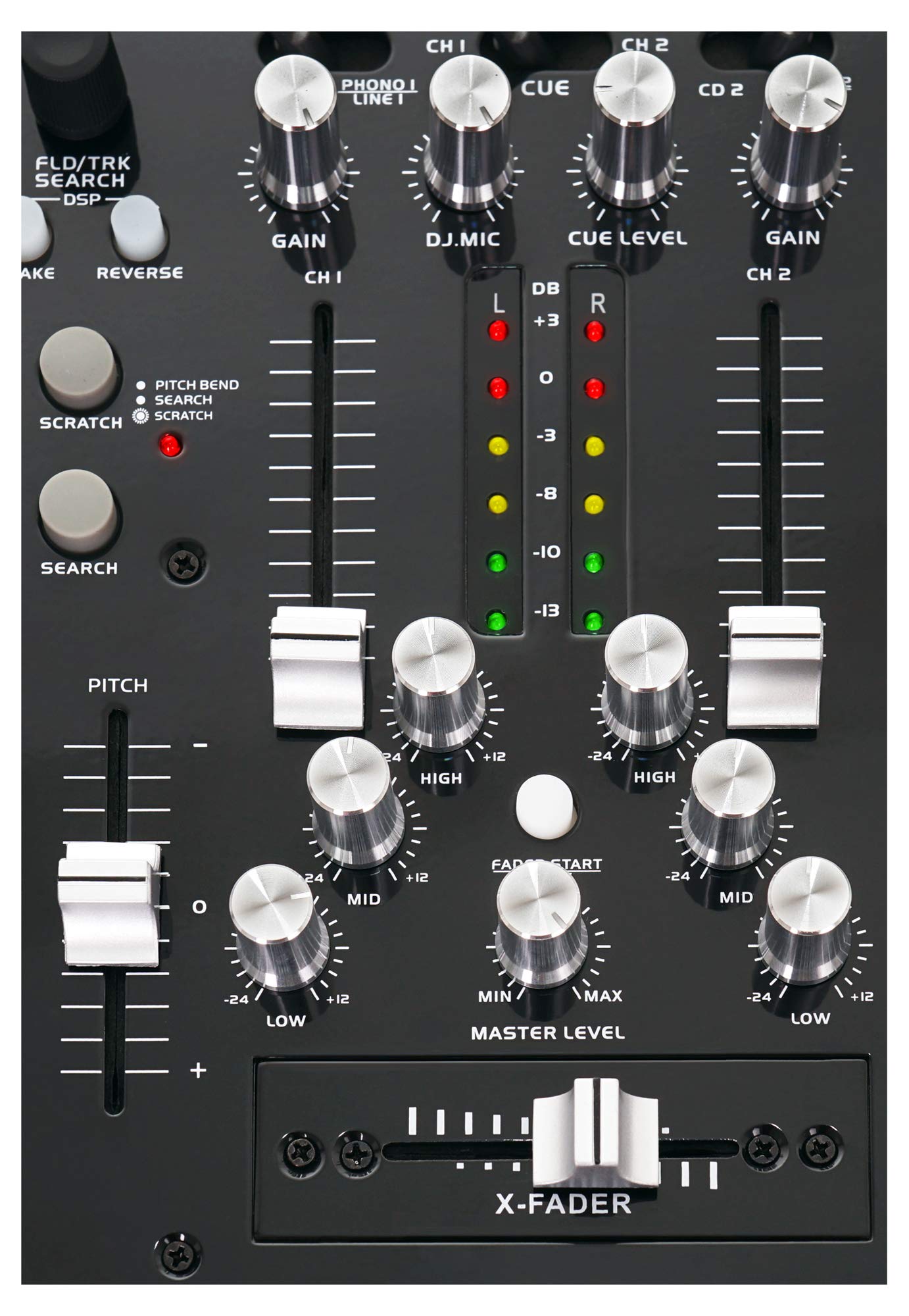 Pronomic CDJ-500 Estación completa doble para DJ, con reproductor de CD (formato autónomo, entradas para teléfono/línea, CD, MP3 CD, SD y USB, crossfader)