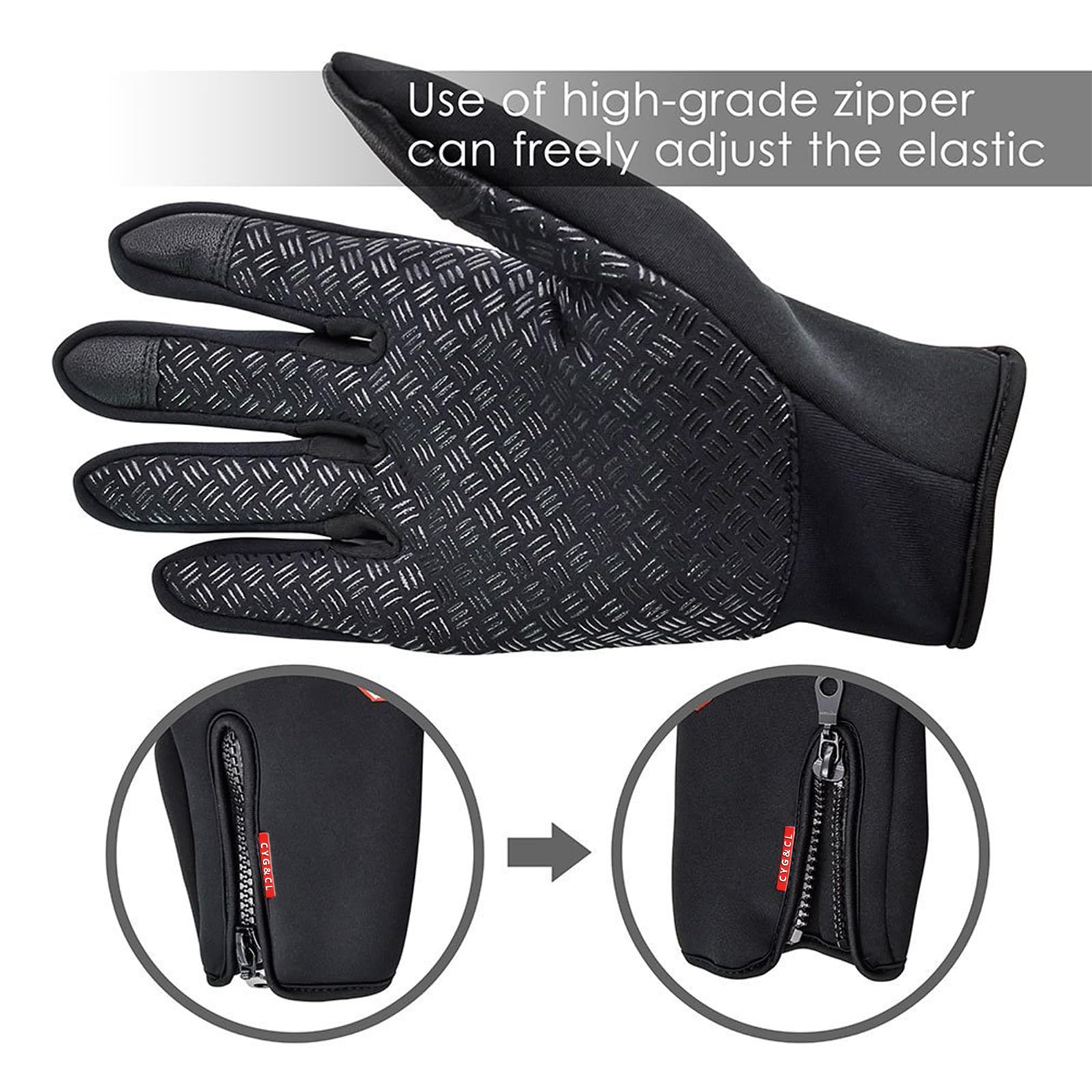 Gants Chauffants USB Tactiles & Imperméables – Gants Écran Tactile Pour Hiver, Cyclisme, Ski, Randonnée