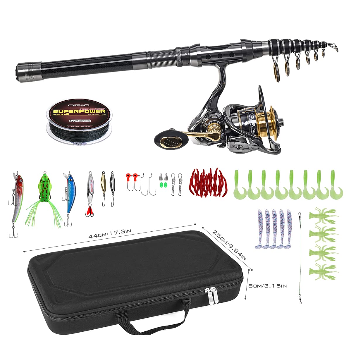 Amazon.co.jp: LEO FISHING LEOFISHING スピニングフィッシングロッド