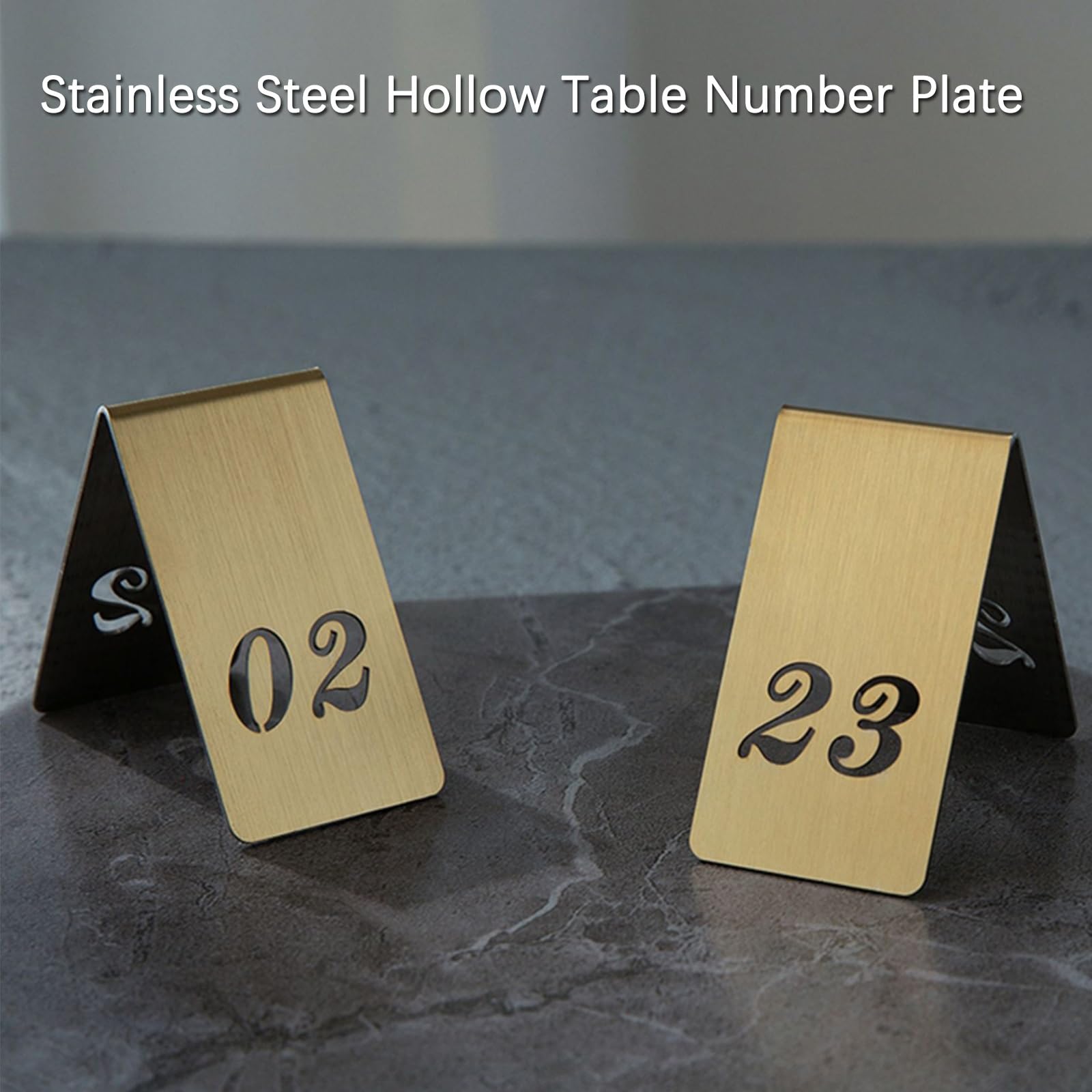 10 Pezzi Numeri Per Tavoli Ristorante Tavolo, Doppio Lato Numeri Tabella Segni Numero Tabella Tenda Numeri Acrilici Carte Segni Numeri Per Ricevimenti, Banchetti, Ristoranti E Matrimoni (oro)(1-10)