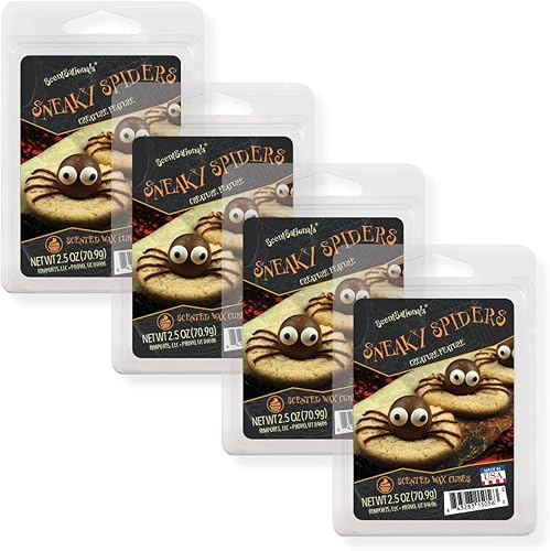 Miniatura 8 de Scentsationals Fragancia de cera perfumada para derretir  Aromas de Halloween  Paquete de cubos de cera, tarta calentadora para el hogar, barra de