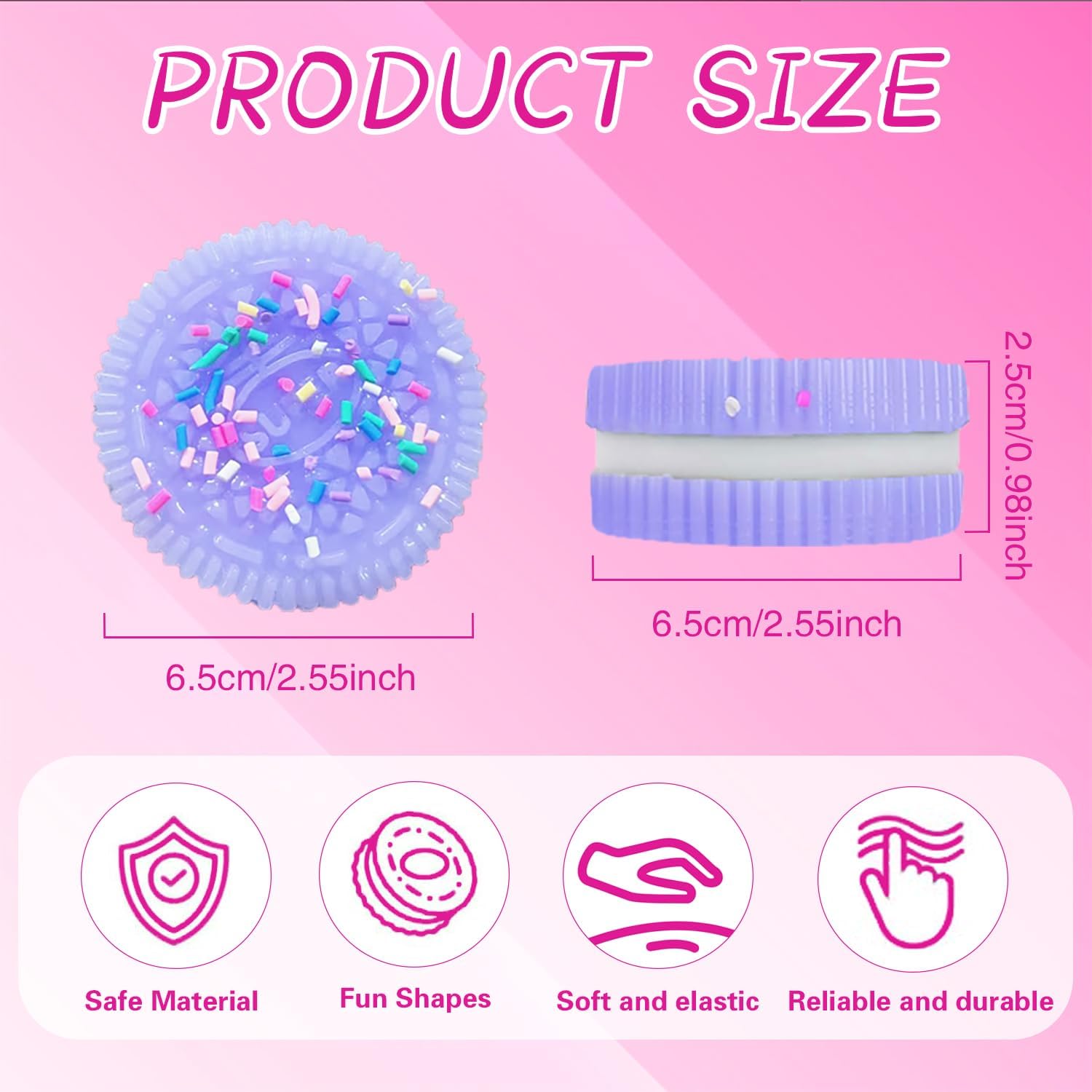 Taba Fidget Squishy Toys,4 pcs Cookie Squishies,Ultra-Soft Stress Relief Toys for Kids with Autism,Squeeze Sensory Toys with Cute Design,Anxiety Relief Party Favors for Boys&Girls,