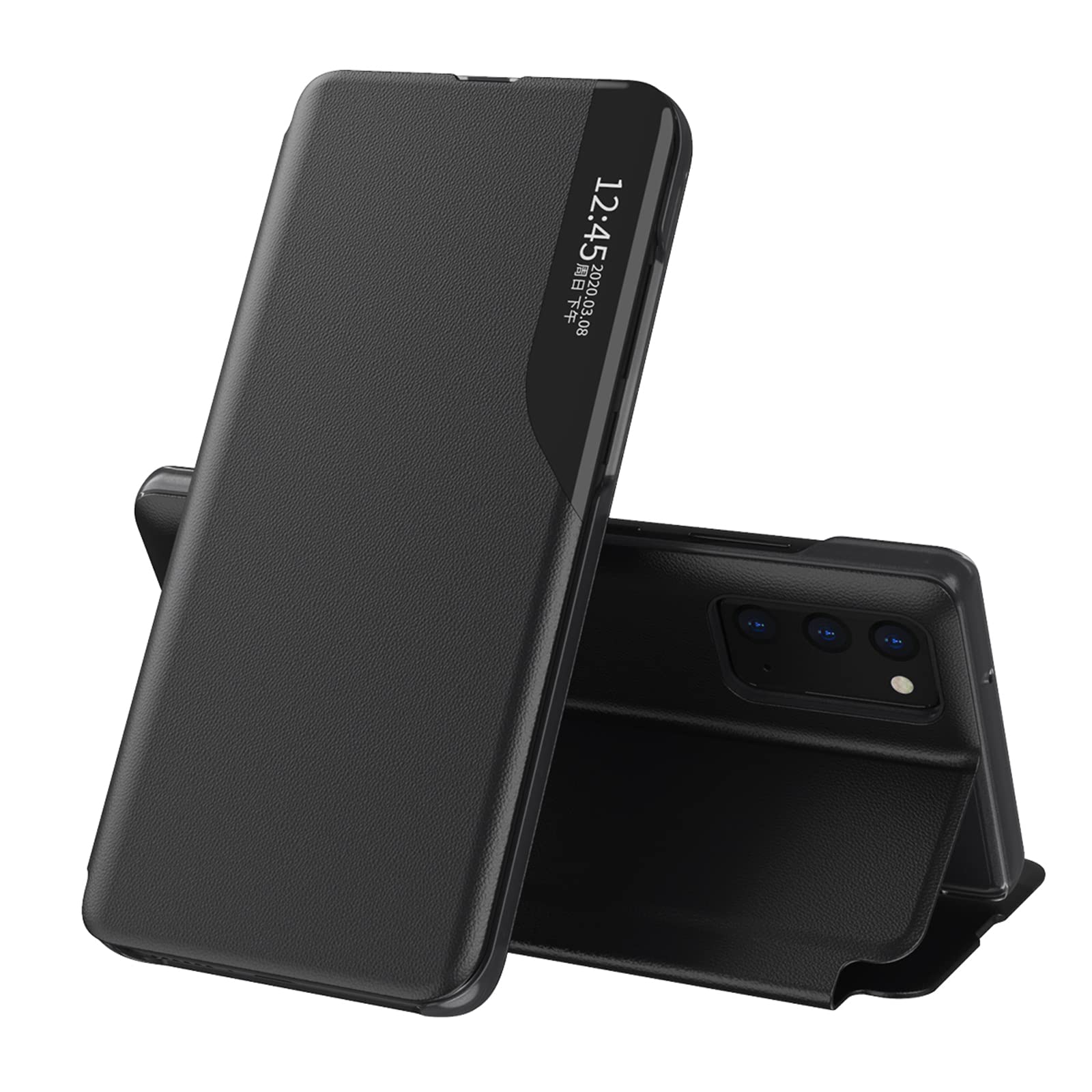 Coque Galaxy S20 FE Samsung Noir à Rabat Magnétique Smart View - 7