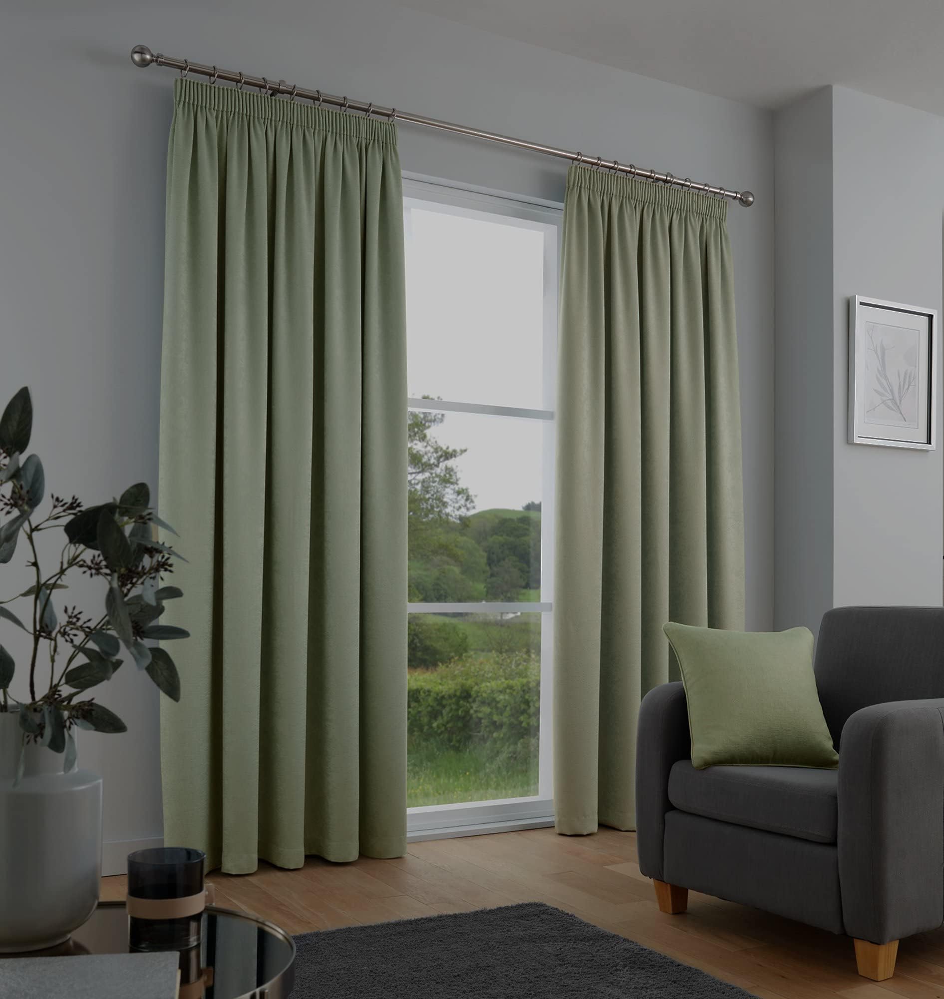 DONREN Sage Green Curtains for Bedroom Blackout Thermal Insulated
