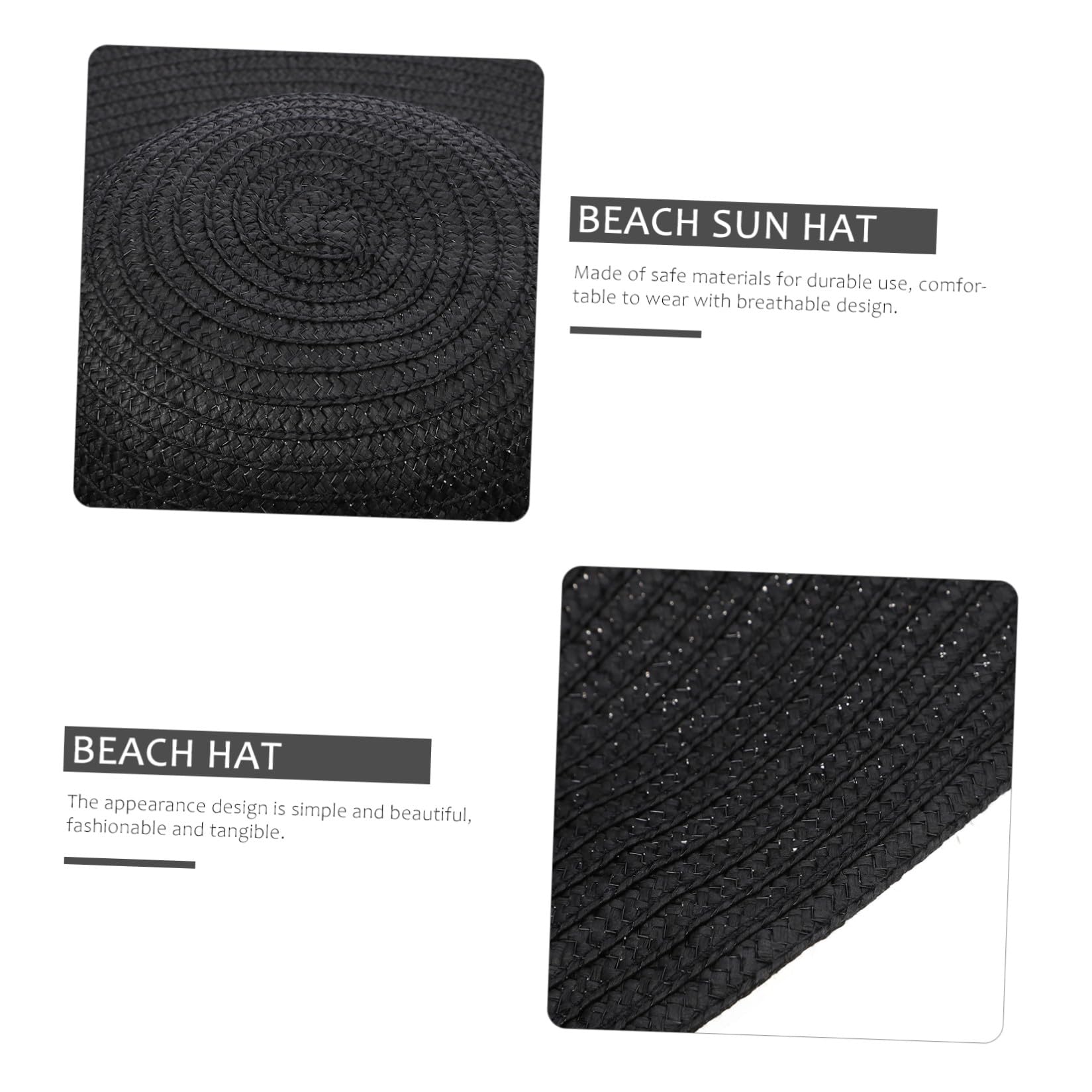 OUNONA Sombrero de Playa Plegable para Mujer ala Sombrero de de Verano Protección Solar para Actividades al Aire y Playa
