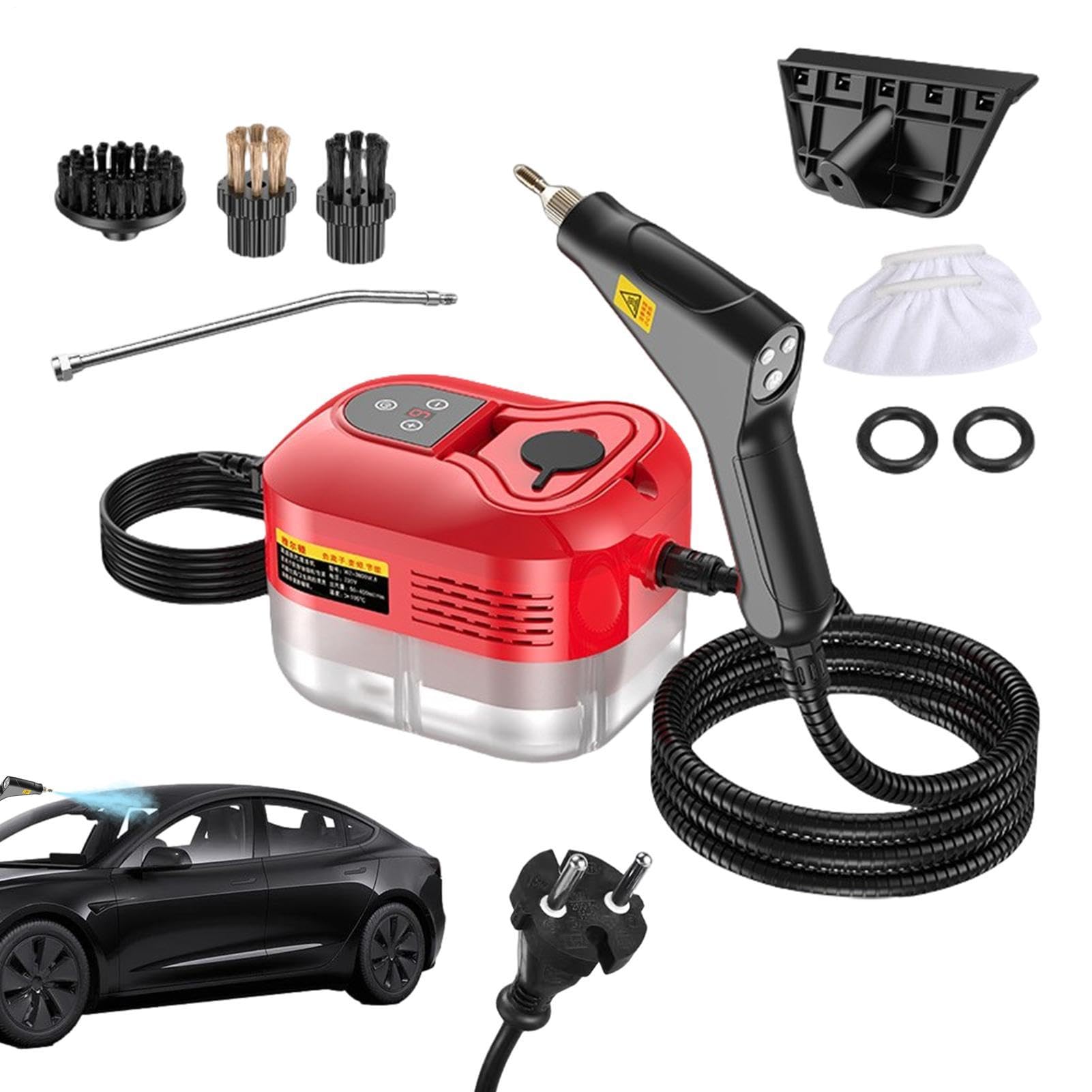 Dampfreiniger Für Zuhause 2500 W, Tragbar, Hohe Temperatur | Dampfreiniger Für Sämtliche Arten Von Haushaltsreinigungen Für Fliesen, , Fußböden, Fenster, Polster, Sofa, Teppich,