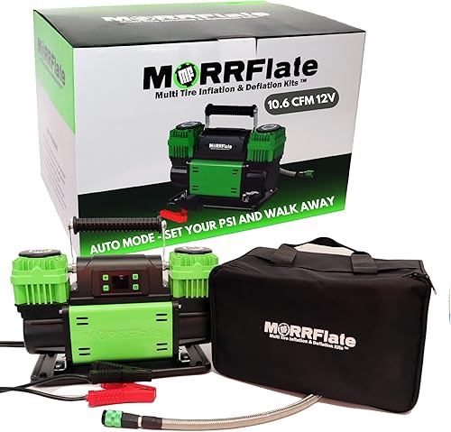 TenSix PSI Pro 10.6 CFM 12V Compresor de aire portátil de doble cilindro para todo terreno  Tecnología PSI Pro Establece tu PSI y Walk Away