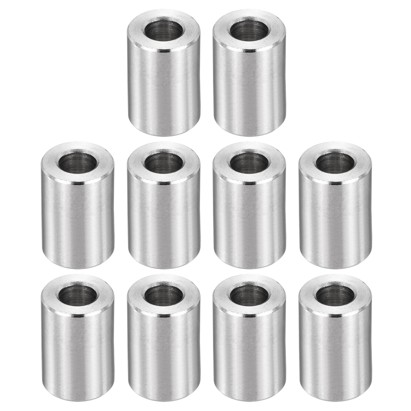 PATIKIL M6 Stainless Steel Spacers, 12Pcs Metal Spacer 6mm ID x 12mm OD x 18mm L Screw Standoff for 1/4" or M6 Screw