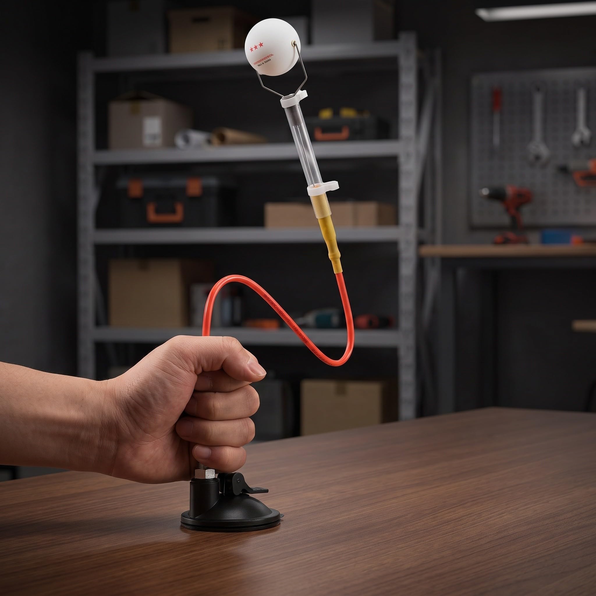 TOYANDONA 2 Pezzi Macchina Allenatrice per Servizio Ping Pong con Base a