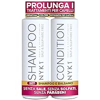 NYK1 Set Di Shampoo Senza Solfati E Balsamo (500ml x 2)