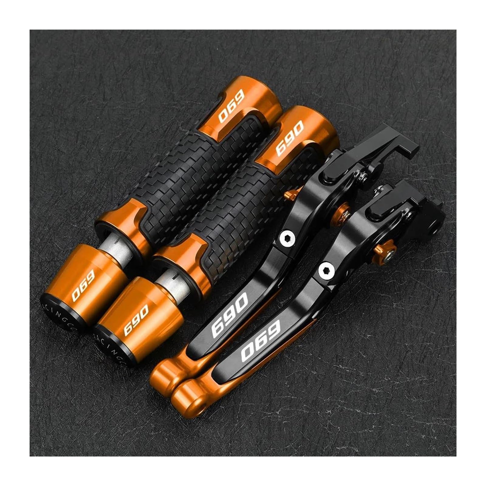 Uchwyty Gałki Dźwigni Sprzęgła Hamulca Motocyklowego, Uchwyty Kierownicy, Końcówki Dla 690 DUKE 690 690DUKE DUKE690(Orange2)