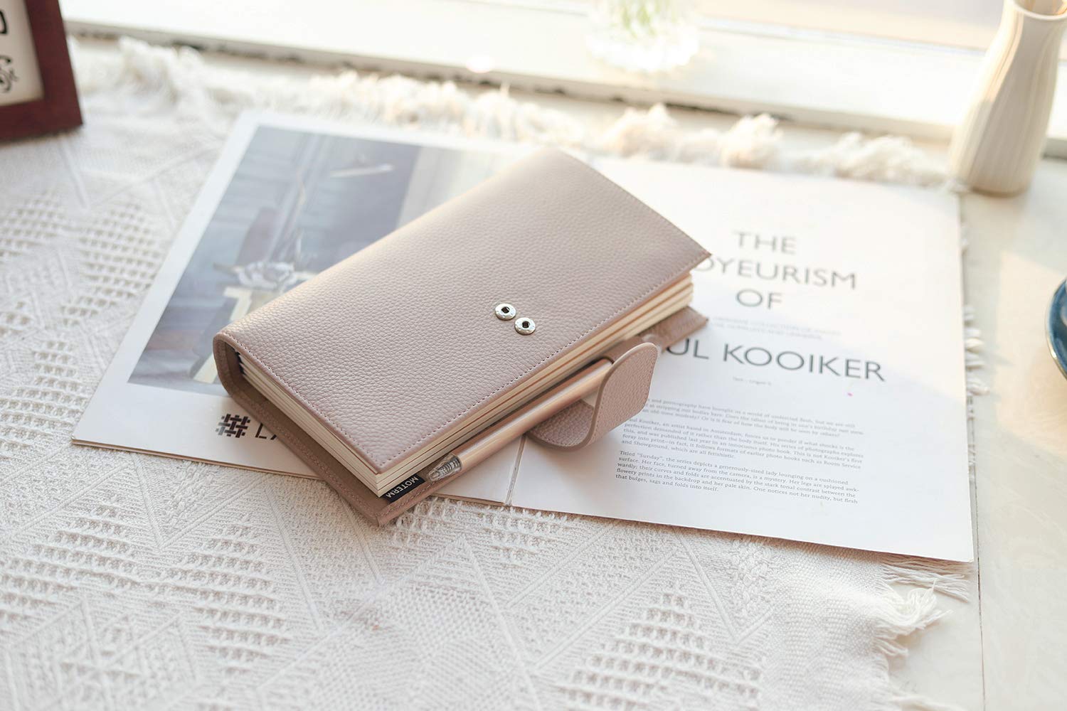Moterm Companion Traveler's Quaderno Cover - Design migliorato con tasca posteriore (Dimensioni standard, Grigio/silice)