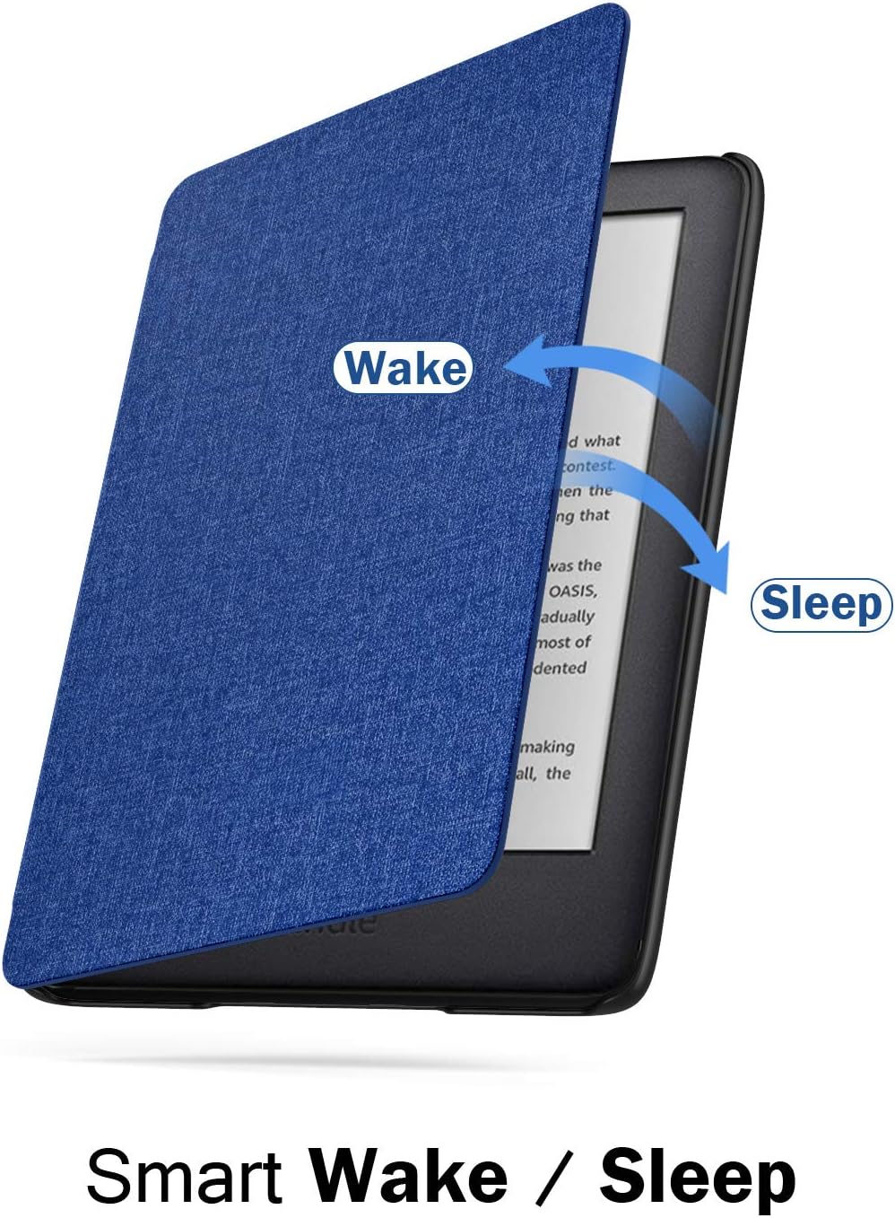 MoKo Case Fits 6" Kindle (10th Generation, 2019 Release), Thinnest Protective Shell Cover with Auto Wake/Sleep, Will Not Fit Kindle Paperwhite 10th Generation 2018 - Denim Indigo