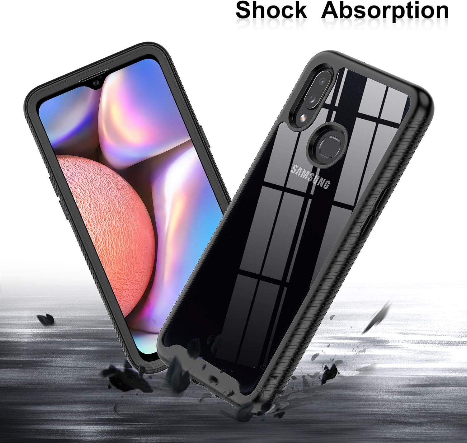 LeYi Samsung Galaxy S20 5G Case, Black/Clear