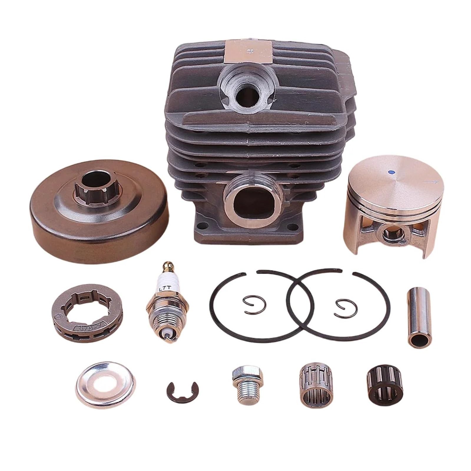 Kit piston cylindre 52 mm pour MS460 avec tambour d'embrayage et pignon 3/8