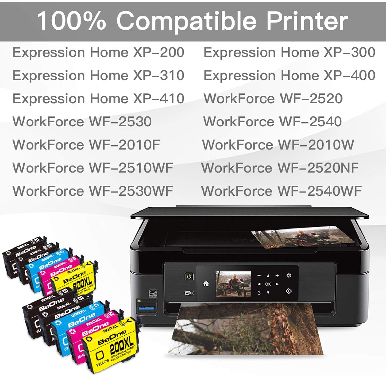Onе-Dау Sаlе: Uр tо 50% оƒƒ BeOne Remanufactured Ink Cartridge Replacement for Epson 200 XL 200XL T200 T200XL 10-Pack Use with Workforce WF-2540 WF-2530 WF-2520 Expression Home XP-200 XP-410 XP-310 XP-400 XP-300 (4BK 2C 2M 2Y)