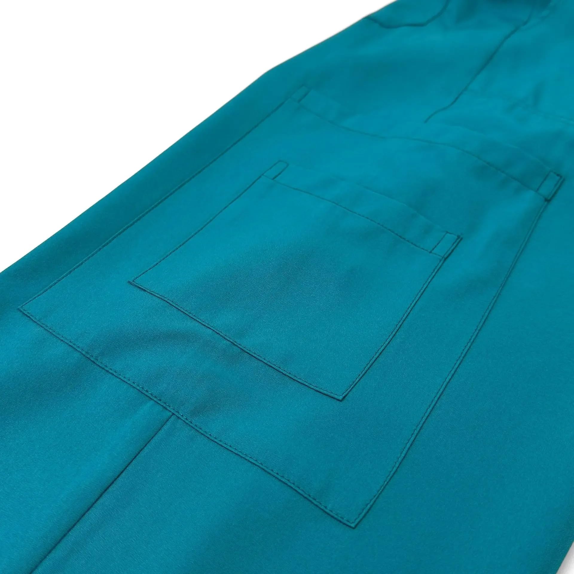 Monos Médicos Uniformes for Mujer Conjuntos de Bata for Hospital Médicos Enfermeras Accesorios Clínica Dental Salón de Belleza SPA Ropa de Trabajo Tela(Deep Blue,XL)