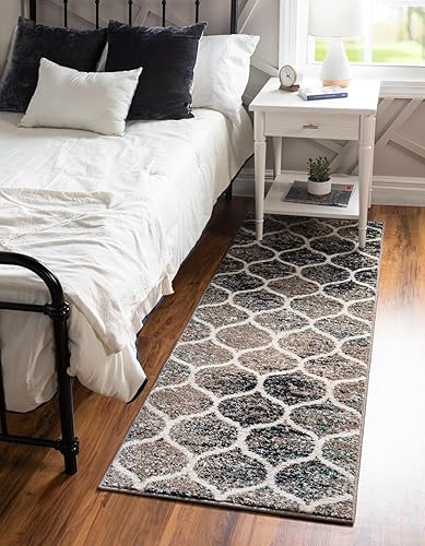 Miniatura 283 de Rugs.com Lattice Frieze Collection Alfombra – 4 x 6 pies, alfombra mediana negra perfecta para salas de estar, comedores grandes, planos abiertos
