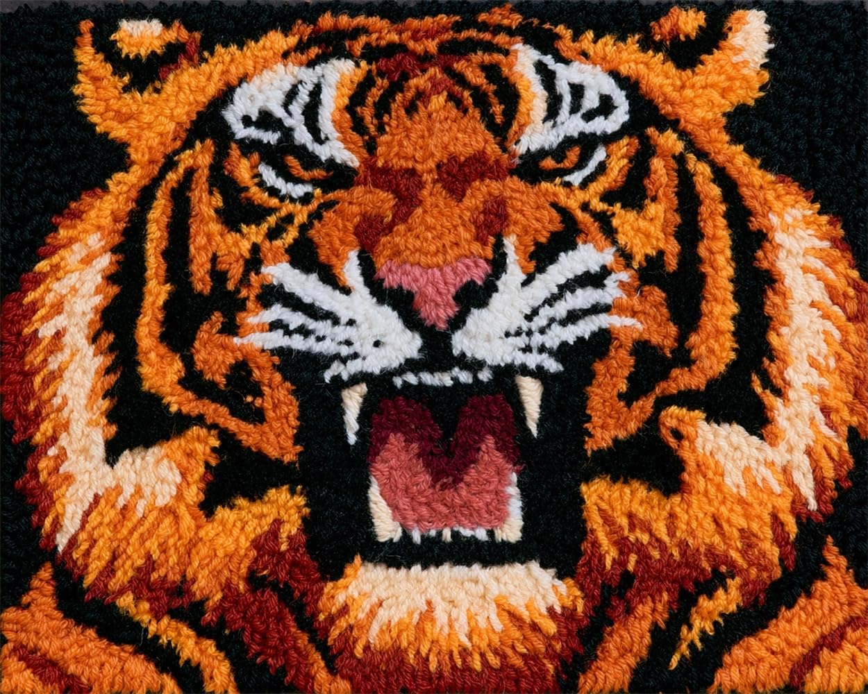FWRTYCB Latch Hook Kits Rug Tiger