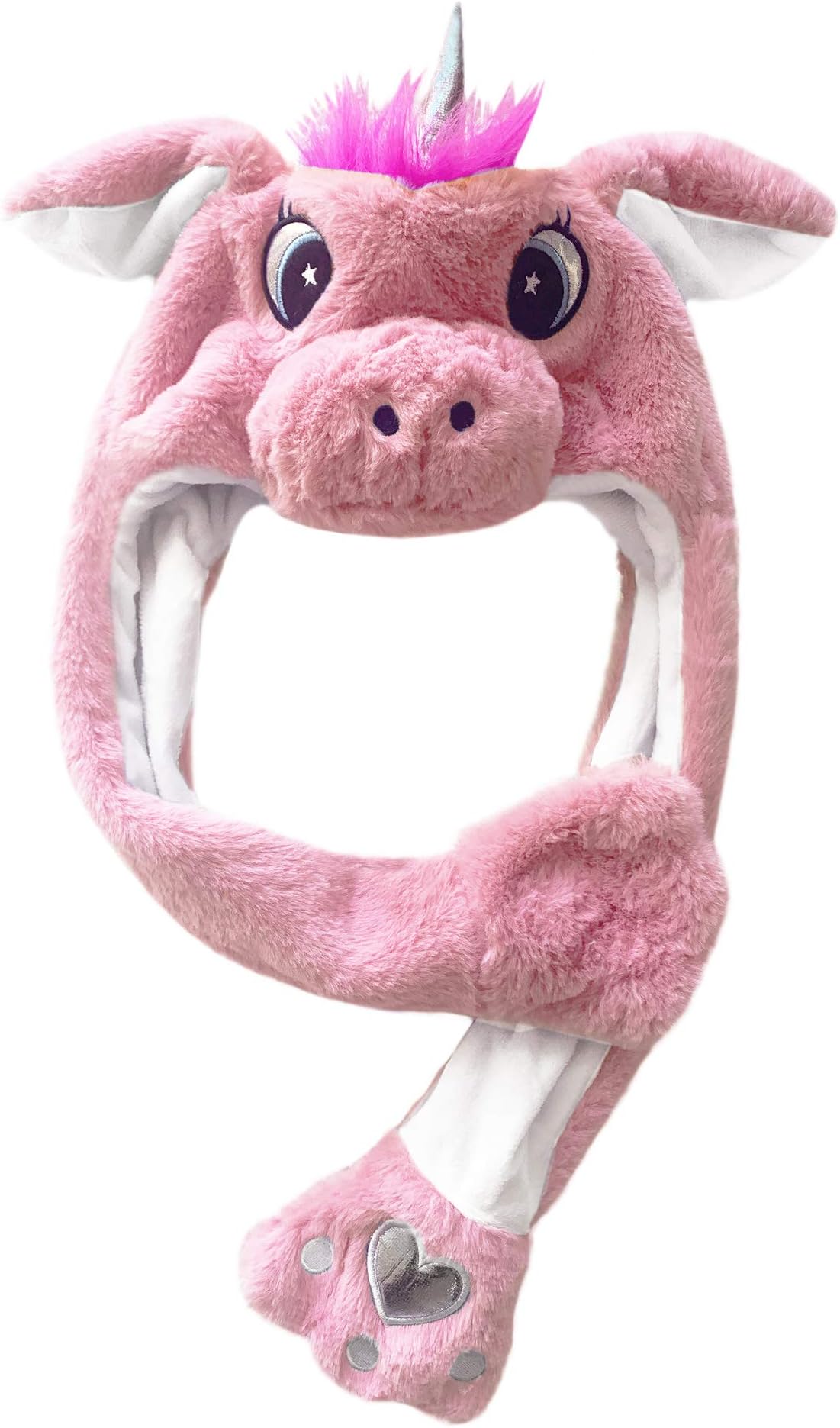 MordarliUnicorn Hat Plush Bunny Hats Caps with Ears Moving Jumping Pop Up