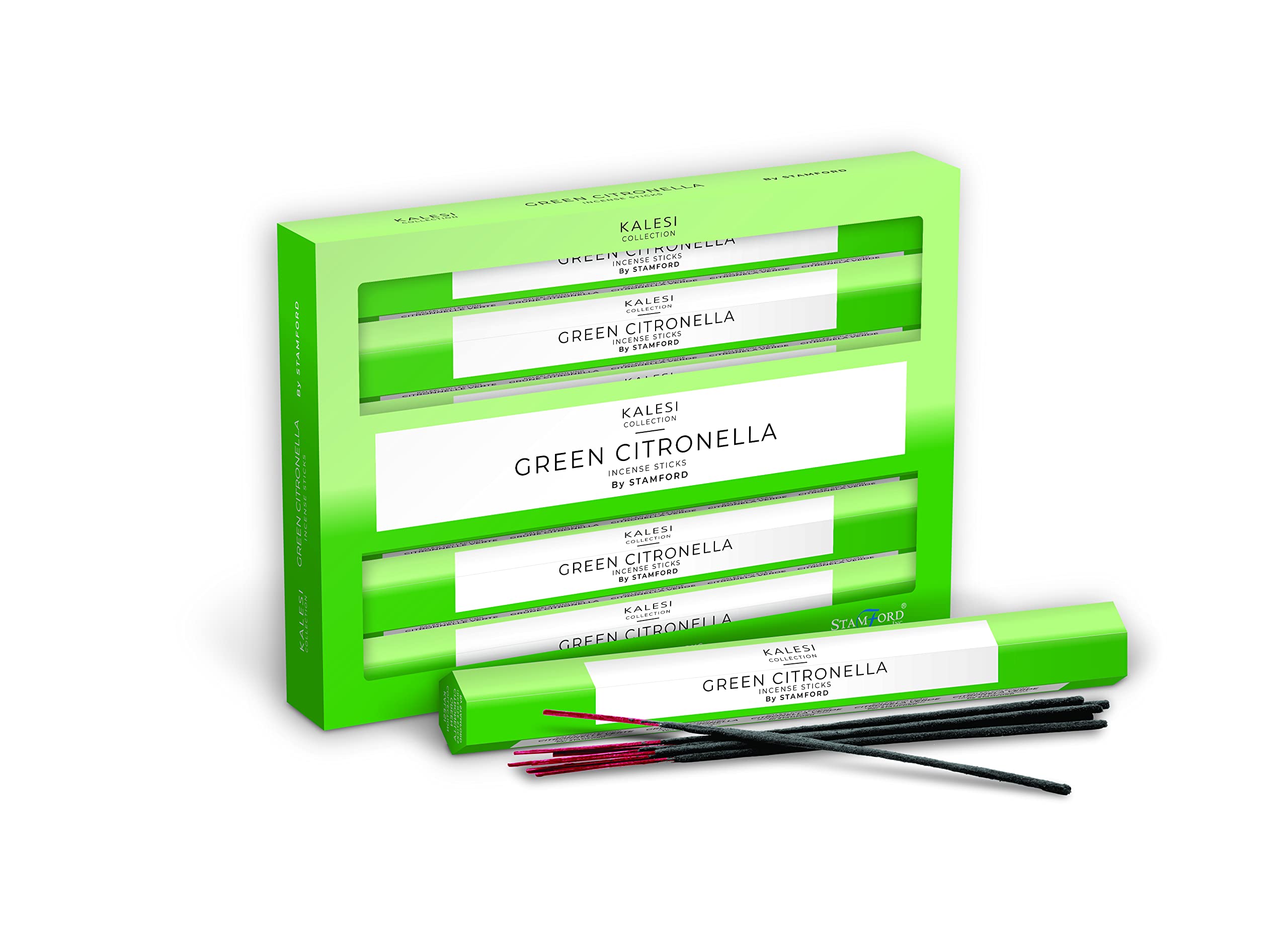 The Kalesi Collection by Stamford Green Citronella Hex Incense Sticks - Pack of 6