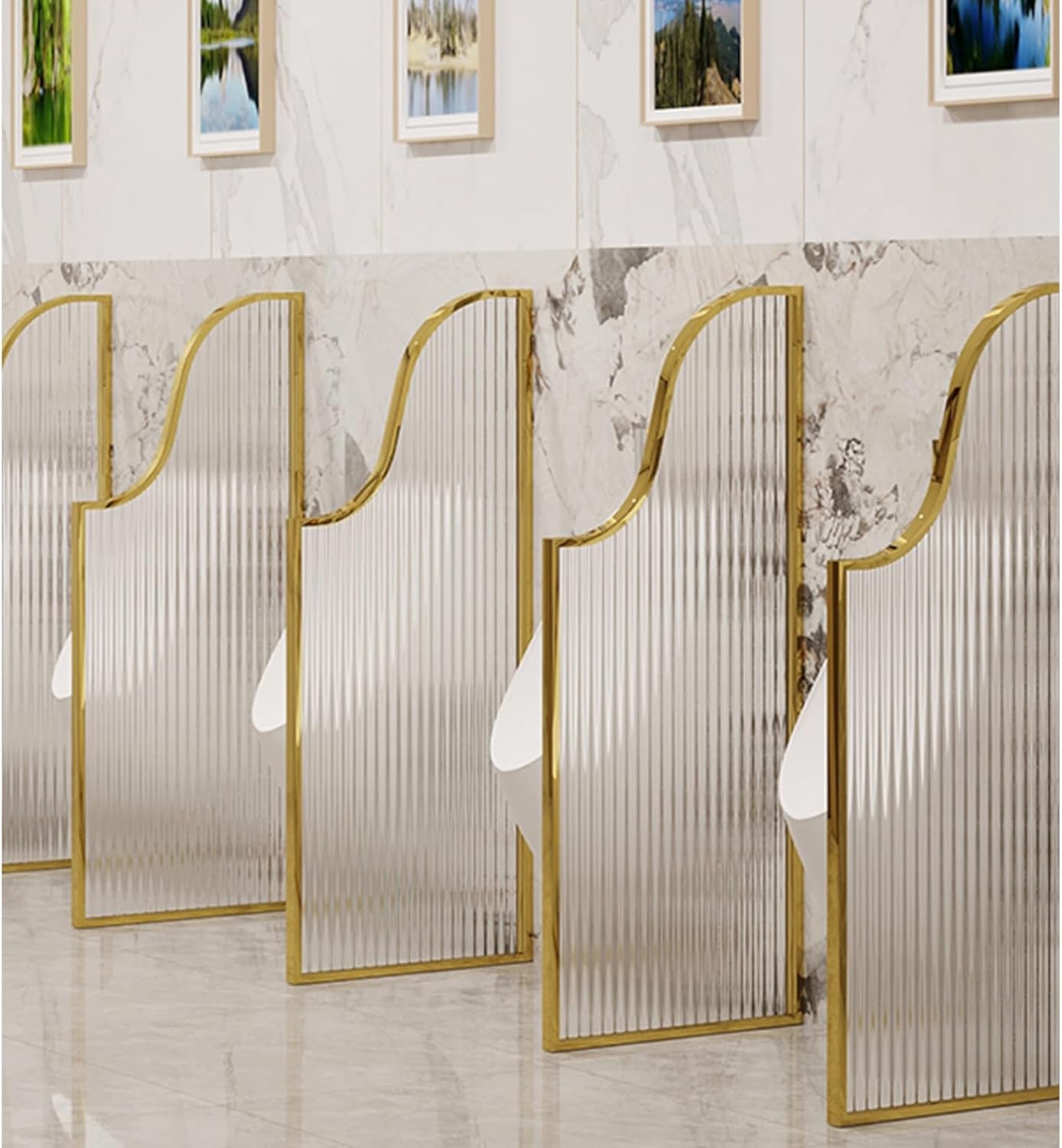 Urinal Privacy Screen,urinal Partition Divider,toilet Accessories,Men's Public Toilet Partition For Hotel,urinal Screen Toilet Partition Tempered Glass Partition,wall Urinal Screen Toilet Partition (
