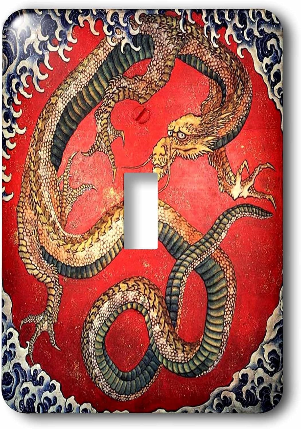 3dRose Image of Famous Japanese Painting Of The Dragon double toggle switch