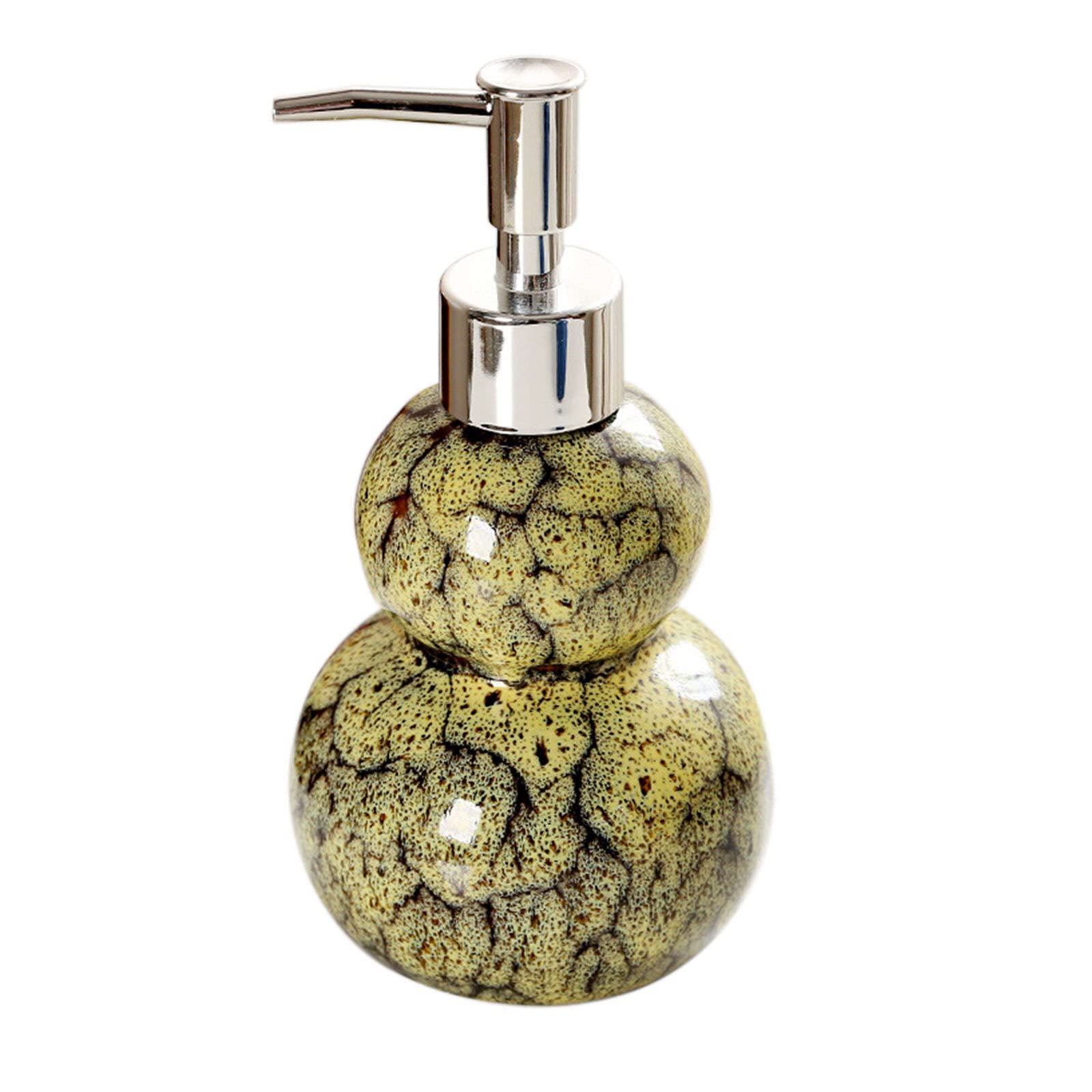 soap dispenser, Soap Dispenser,Colorful With Pump, Refillable Lotion For Bathroom Vanity Countertop, Ceramic Shampoo For Shower-yellow-330ml/11.6oz